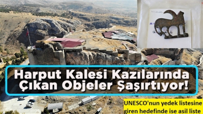 Harput Kalesi'nde 7 yılda 110 bin adet obje.