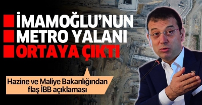 Hazine ve Maliye Bakanlığı'ndan flaş İBB açıklaması..