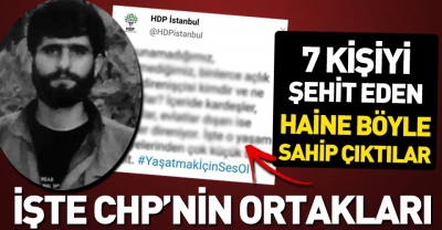 HDP İstanbul teşkilatından müebbet yiyen teröriste destek.
