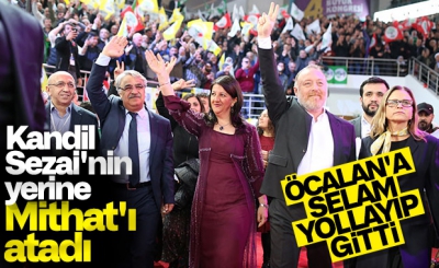 HDP kongresinde Öcalan'a saygı duruşu! Skandal kongrede CHP'li Aykut Erdoğdu da var!