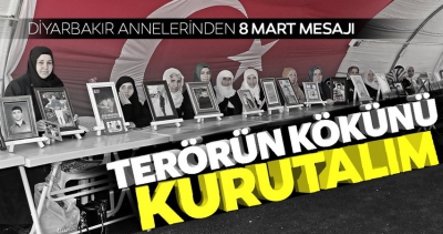 HDP önündeki annelerden kadınlara 8 Mart çağrısı: Terörün kökünü kurutalım.