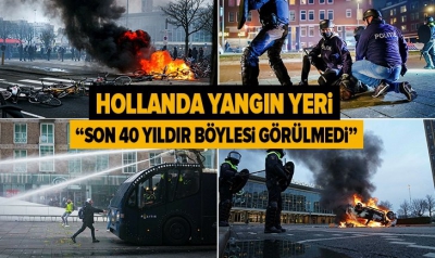 Hollanda sokakları yangın yeri! Koronavirüs protestoları ülkeyi karıştırdı...