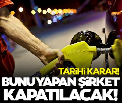 Hükümet düğmeye bastı! Akaryakıtta vergi kaçıran şirket kapatılacak!