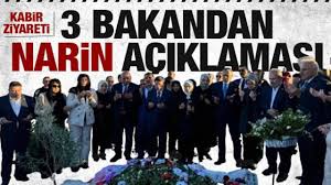 İçişleri, Adalet ve Aile Bakanı öldürülen Narin Güran'ın kabrini ziyaret etti | 3 bakan ortak basın açıklamasında bulundu