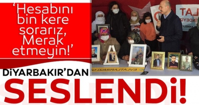 İçişleri Bakanı Süleyman Soylu'dan HDP'ye karşı evlat nöbetindeki ailelere ziyaret: Size hakaret edenin hakkından gelmeyen namerttir