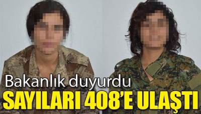 İçişleri Bakanlığı açıkladı: 2,5 yılda 408 terörist teslim oldu.