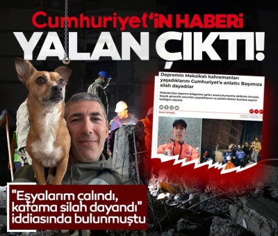 İftirası elinde patladı! Cumhuriyet Gazetesi'nin bir haberi daha yalan çıktı