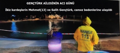 İkiz kardeşlerin Mehmet(13) ve Salih Gençtürk, cansız bedenlerine ulaşıldı