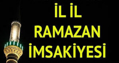 İl il 2019 Diyanet İmsakiyesi Ramazan İmsakiyesi! Tüm İllerin 2019 Sahur ve İftar Vakitleri.