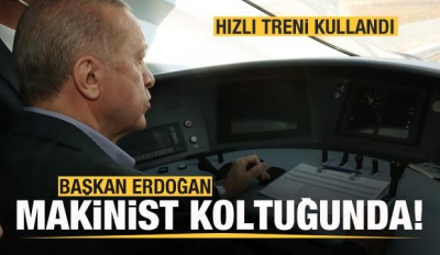 İlk sürüş gerçekleştirildi! Konya-Karaman Hızlı Tren Hattı'nı Başkan Erdoğan açtı