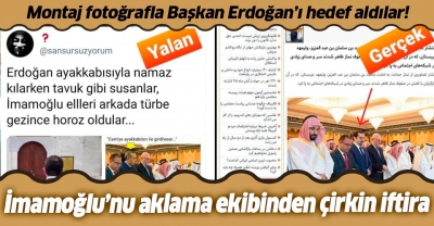 CHP'li İmamoğlu’nu aklama ekibinden Başkan Erdoğan'a çirkin iftira..