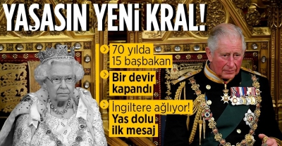 İngiltere Kraliçesi 2. Elizabeth, 96 yaşında vefat etti.