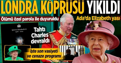İngiltere Kraliçesi 2. Elizabeth, 96 yaşında vefat etti.