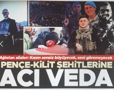 Türkiye kahraman şehitlerini son yolculuğuna uğurladı | Hamile eş ve anneden şehide son veda! 6 ilde tören