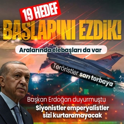 Irak'ın kuzeyine hava harekatı! 19 hedef imha edildi | MSB 