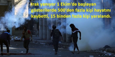 Irak'ta gösteriler alevleniyor! Depolar ateşe verildi...