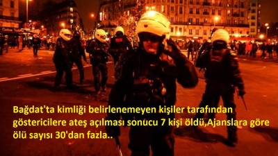 Irak'ta kan aktı! Göstericilere ateş açıldı.