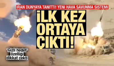 İran 'gizli hedef' özelliği olan yeni hava savunma sistemini tanıttı.