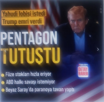 İsrail Trump'ı zorla savaşa sürükledi! Pentagon'da mühimmat korkusu başladı
