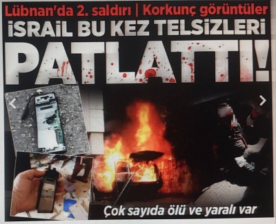  İsrail'den Hizbullah'a 2. dijital saldırı! Telsizlerin patlama anı