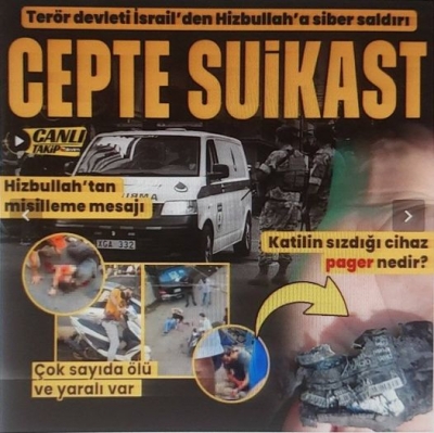 Katil İsrail Lübnan’da Hizbullah üyelerinin çağrı cihazlarını uzaktan patlattı: Dokuz kişi hayatını kaybetti