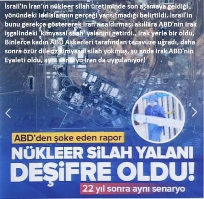 İsrail'in nükleer silah yalanı deşifre oldu! ABD’den şoke eden rapor | 22 yıl sonra aynı senaryo
