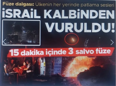İsrail'in saldırılarına İran'dan sert karşılık! Füzeler peş peşe ateşlendi Hamaney ulusa seslendi: Siyonist rejim sağ kurtulamayacak 