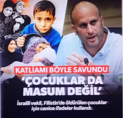 .İsrailli aşırı sağcı vekil, Filistinli çocukların öldürülmesini savundu