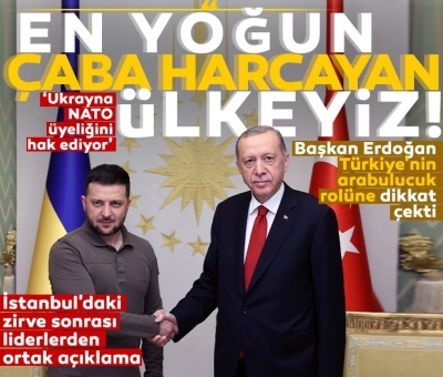 İstanbul'da Başkan Erdoğan-Zelenskiy görüşmesi! Kritik zirve sonrası liderlerden ortak açıklama 