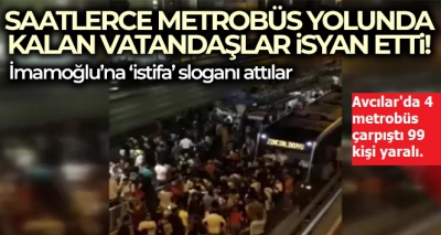 İstanbul'da metrobüsler çarpıştı! Çok sayıda yaralı var... Cumhuriyet Başsavcılığı kazaya ilişkin soruşturma başlattı