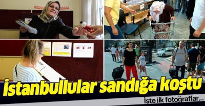 İstanbullular sandığa koştu! İşte dikkat çeken kareler..