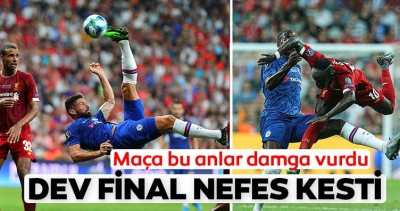İşte Liverpool ve Chelseaarasında oynanan Süper Kupafinalinden kareler..
