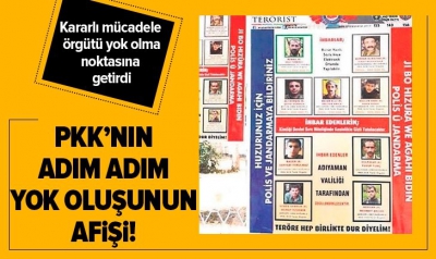 İşte PKK'nın yok olma afişi! Sokaklara asıldı.
