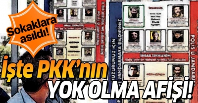 İşte PKK'nın yok olma afişi! Sokaklara asıldı.