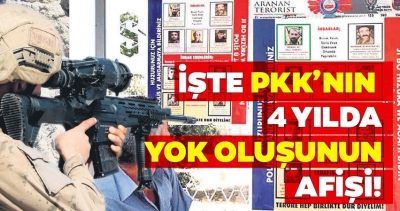 İşte PKK'nın yok olma afişi! Sokaklara asıldı.