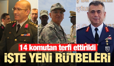 İşte Yüksek Askeri Şura (YAŞ) kararıyla terfi ettirilen komutanlar ve rütbeleri...