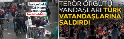 İsviçre’de terör örgütü PKK yandaşları, Türk vatandaşlarına saldırdı