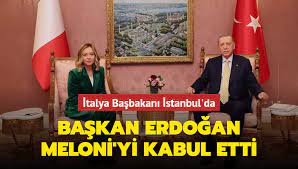 İtalya Başbakanı Giorgia Meloni Türkiye'de! Başkan Erdoğan Vahdettin Köşkü’nde kabul etti 