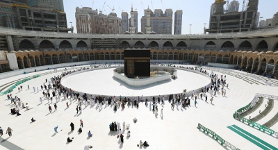 Kabe ve çevresinde koronavirüs önlemleri.