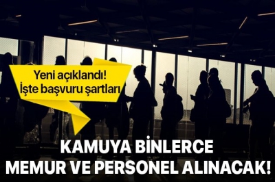 Kamuya 2 bin memur, işçi ve askeri personel alımı başvuru şartları nedir? İşte KPSS'li KPSS'siz güncel memur alım ilanları..
