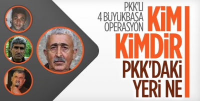 Kandil'deki operasyonda vurulan teröristler.