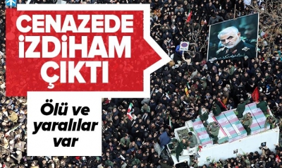 Kasım Süleymani'nin cenazesinde izdiham: 50 ölü (Defin ertelendi)..