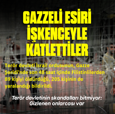 Katil İsrail ordusu Gazze'de katliama doymuyor: Son 48 saatte 89 Filistinliyi öldürdü