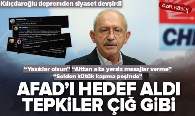 Kılıçdaroğlu depremden siyaset devşirdi! Vatandaşlardan tepkiler gecikmedi: 