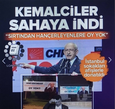 Kılıçdaroğlu destekçileri sahaya indi! İstanbul sokakları ‘Hançercilere oy yok’ afişleri ile donatıldı 