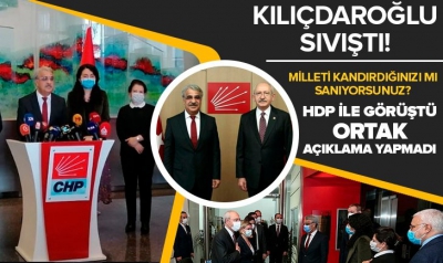Kılıçdaroğlu'na 'Sıvıştın' tepkisi: Milleti kandırdığınızı mı sanıyorsunuz? HDP ile görüştü ama birlikte açıklama yapamadı. 