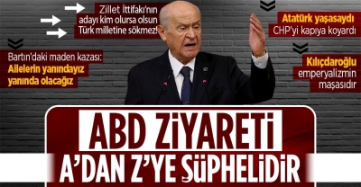 Kılıçdaroğlu'nun ABD ziyaretine tepki... Bahçeli: Gizli ve gizemli toplantılar yaptı 