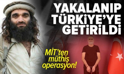 Kırmızı kategoride aranan terörist Kasım Güler, MİT’in Suriye’deki operasyonuyla yakalanarak Türkiye’ye getirildi 