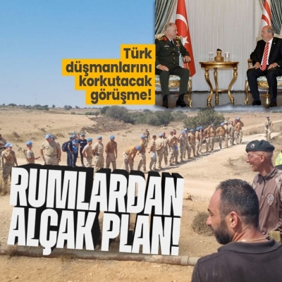 KKTC Cumhurbaşkanı Ersin Tatar Orgeneral Metin Gürak’ı kabul etti! Rumların Pile'deki alçak planı ortaya serildi