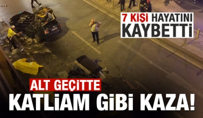 Konya'da iki araç çarpıştı: 7 ölü